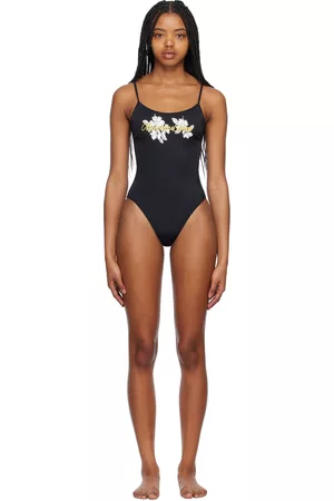 Moschino Women Swimsuits - Black Printed One-Piece Swimsuit