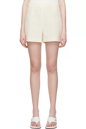 Vince Women Shorts - Off-White Tailored Shorts