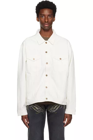 Y / PROJECT Men Denim Jackets - Classic Wire Denim Jacket
