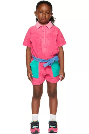 Marc Jacobs Girls T-Shirts - Kids Pink Belted Romper