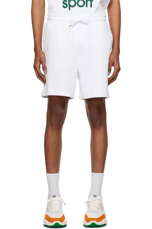 Casablanca Men Sports Shorts - White Casa Sport Shorts