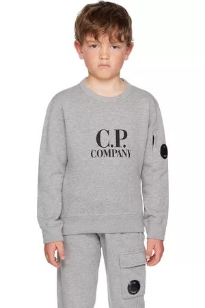 C.P. Company Sweaters - Kids Gray Basic Sweater