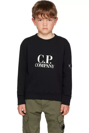 C.P. Company Sweaters - Kids Black Basic Sweater