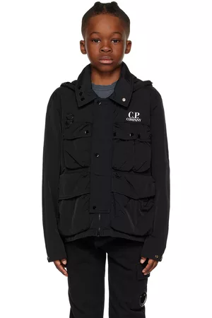 C.P. Company Jackets - Kids Black Goggle Jacket