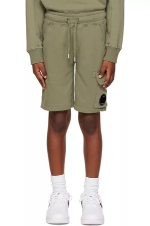 C.P. Company Shorts - Kids Green Basic Shorts
