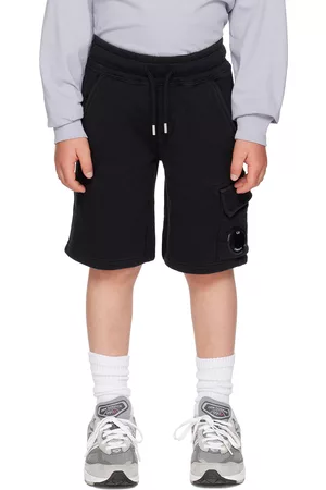 C.P. Company Shorts - Kids Black Basic Cargo Shorts
