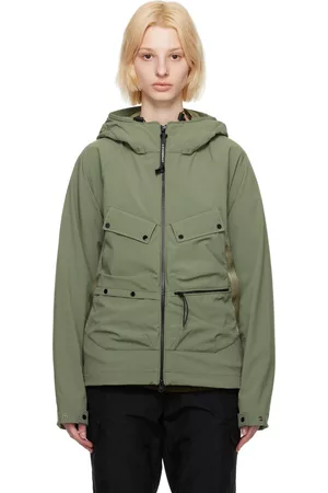 C.P. Company Women Jackets - Khaki Goggle Jacket