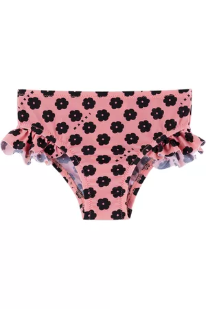 Marni Swimwear - Baby Pink & Black Flower Swim Bottoms