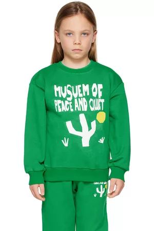 Museum Of Peace & Quiet Sweatshirts - SSENSE Exclusive Kids Green Sweatshirt