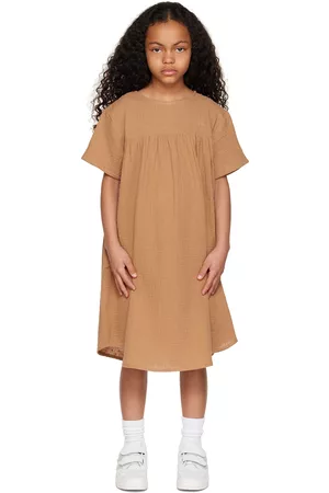 Daily Brat Girls Graduation Dresses - Kids Brown Lucia Dress