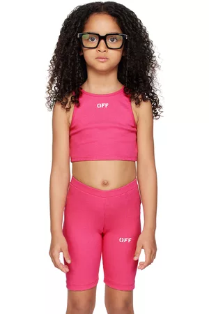OFF-WHITE Tank Tops - Kids Pink 'Off' Stamp Tank Top