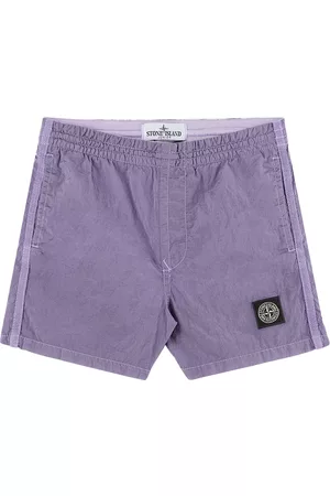 Stone Island Boys Swim Shorts - Kids Purple Patch Swim Shorts