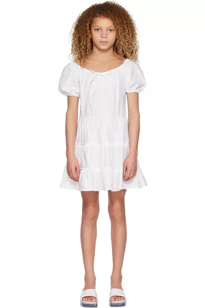 MISS BLUMARINE Girls Graduation Dresses - Kids White Bow Dress