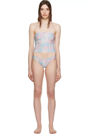 Frankies Bikinis Women Bikini Sets - SSENSE Exclusive Multicolor Peace & Enzo Bikini Set