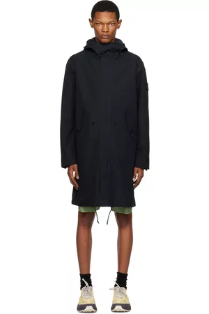 Stone Island Men Coats - Black Ghost Piece Coat