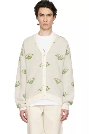 Palmes Men Sweatshirts - Green Pearl Cardigan