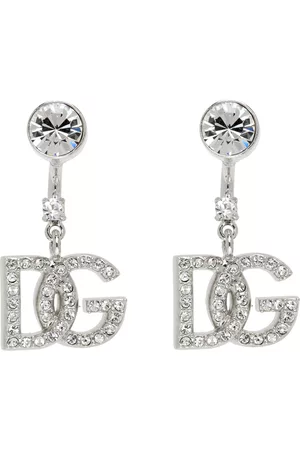 Dolce & Gabbana Women Earrings - Silver Crystal Earrings