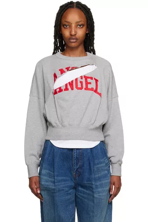 UNDERCOVER Women Sweatshirts - Gray 'Angel' Sweatshirt