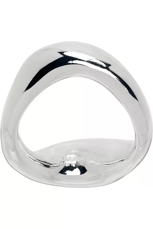 Jil Sander Men Rings - Silver Sculptural Ring