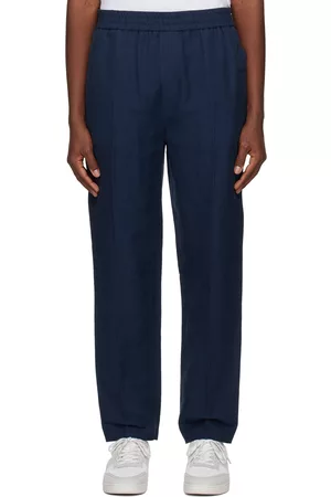 A.P.C. Men Twill Pants - Navy Pieter Trousers
