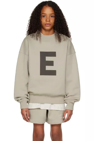 Essentials Sweatshirts - Kids Gray 'E' Sweatshirt