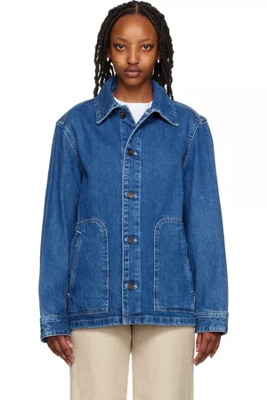 A.P.C. Women Denim Jackets - Blue Antonio Denim Jacket