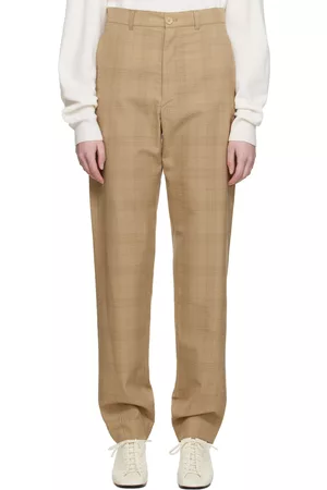 LEMAIRE Women Suit Pants - Brown Loose Suit Trousers