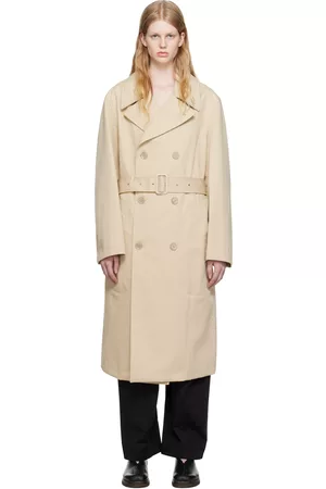 LEMAIRE Women Trench Coats - Beige Military Trench Coat