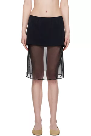 MARYAM NASSIR ZADEH Women Mini Skirts - Black Bisou Miniskirt