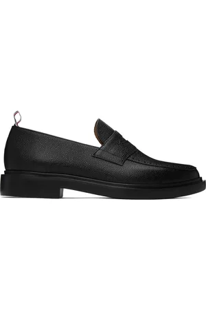 Thom Browne Men Loafers - Black Penny Loafers