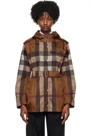 Burberry Women Jackets - Brown Check Jacket