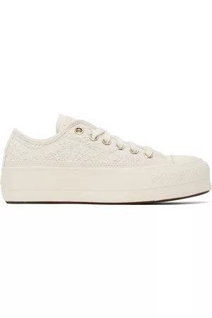 Converse Women Canvas Sneakers - Off-White Chuck 70 All Star Lift Sneakers