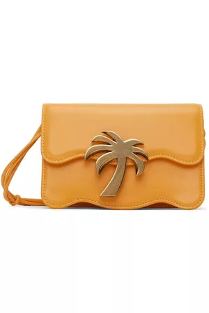 Palm Angels Women Beach Bags - Yellow Mini Beach Bag