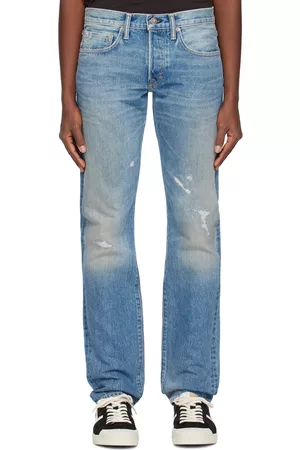 Tom Ford Men Slim Jeans - Blue Slim-Fit Jeans