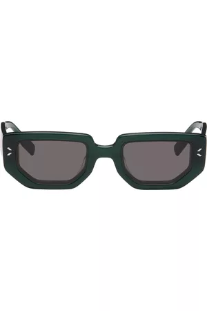McQ Men Sunglasses - Green Hexagonal Sunglasses