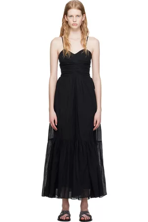 Isabel Marant Women Graduation Dresses - Black Giana Maxi Dress