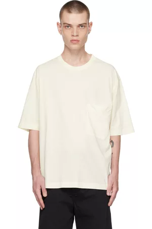 LEMAIRE Men T-Shirts - Off-White Garment-Dyed T-Shirt