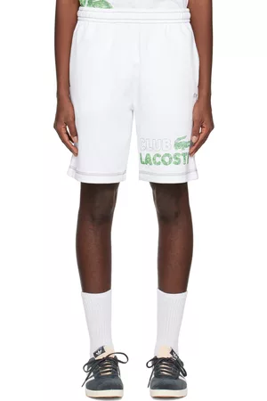 Lacoste Men Shorts - White Printed Shorts