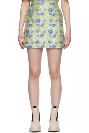 Ganni Women Mini Skirts - Gray 3D Miniskirt