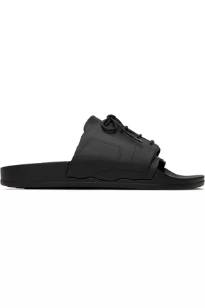 Maison Margiela Men Sandals - Black Lace-Up Slides