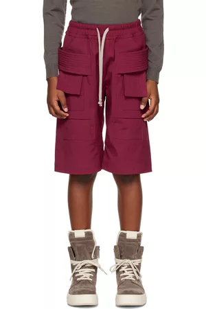 Rick Owens Shorts - Kids Pink Creatch Shorts