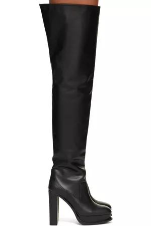 Alexander McQueen Women Boots - Black Leather Boots