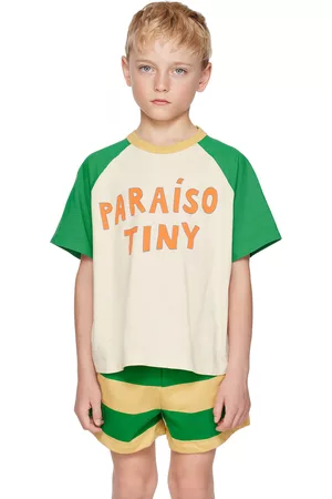 Tiny Cottons T-Shirts - Kids Beige 'Paraiso Tiny' T-Shirt