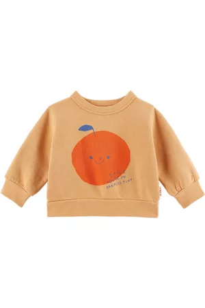 Tiny Cottons Sweatshirts - Baby Orange Tangerine Sweatshirt