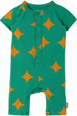 Tiny Cottons Jumpsuits - Baby Green Sparkle Jumpsuit