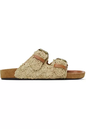 Isabel Marant Women Flat Sandals - Beige Lennyo Flat Sandals