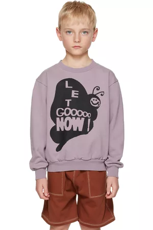 Online Ceramics Sweatshirts - Kids Purple Graphic Sweatshirt