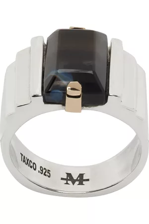 Maiden Name Men Rings - Silver Large Ari Ring