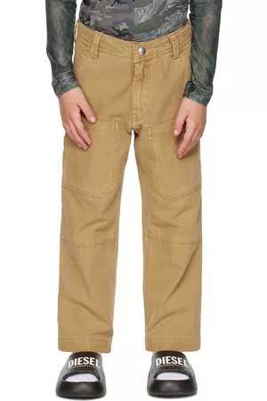Diesel Pants - Kids Beige Pocket Pants