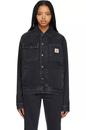 Carhartt Women Denim Jackets - Black Saledo Denim Jacket